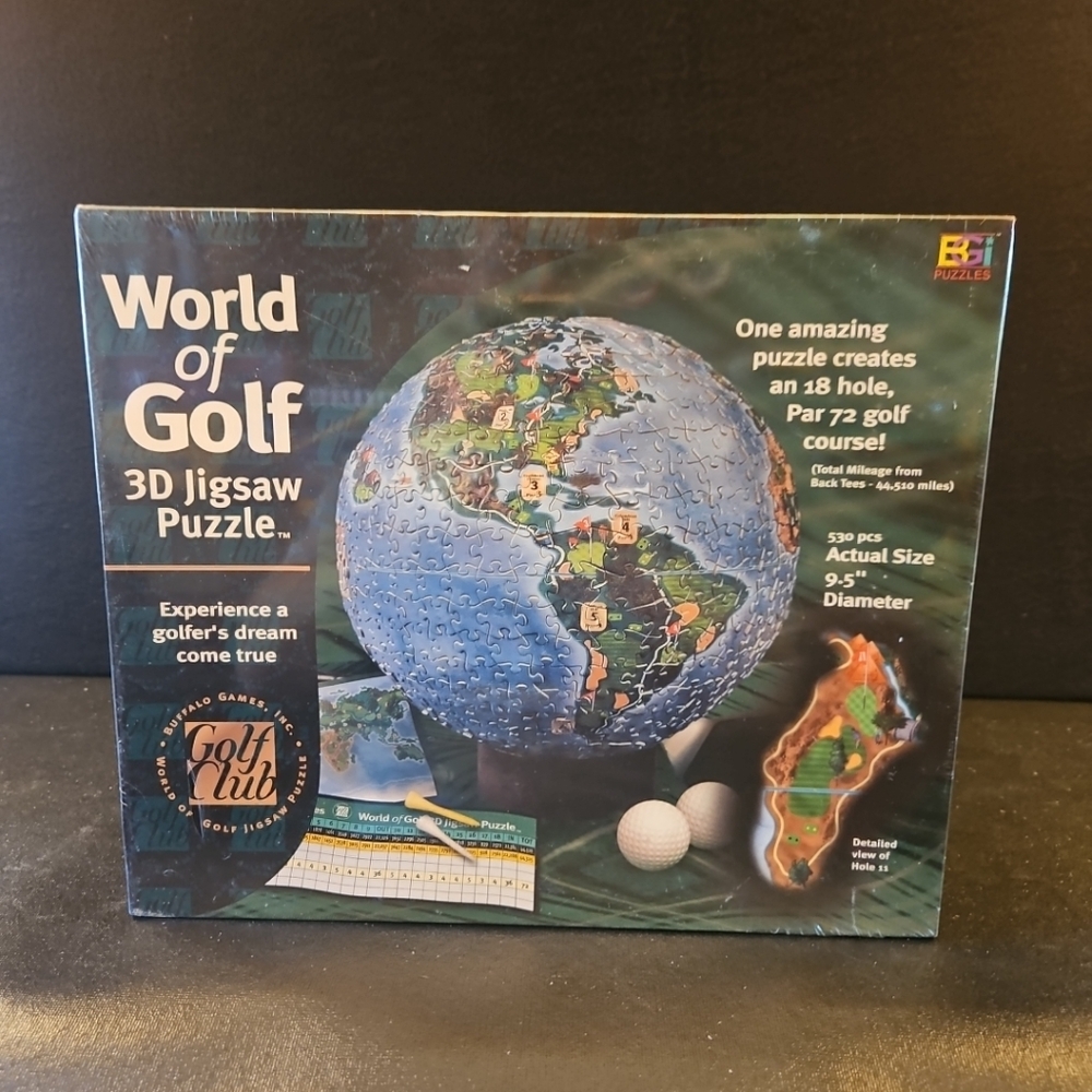 World of Golf 3D Jigsaw Puzzle - Multicolor
